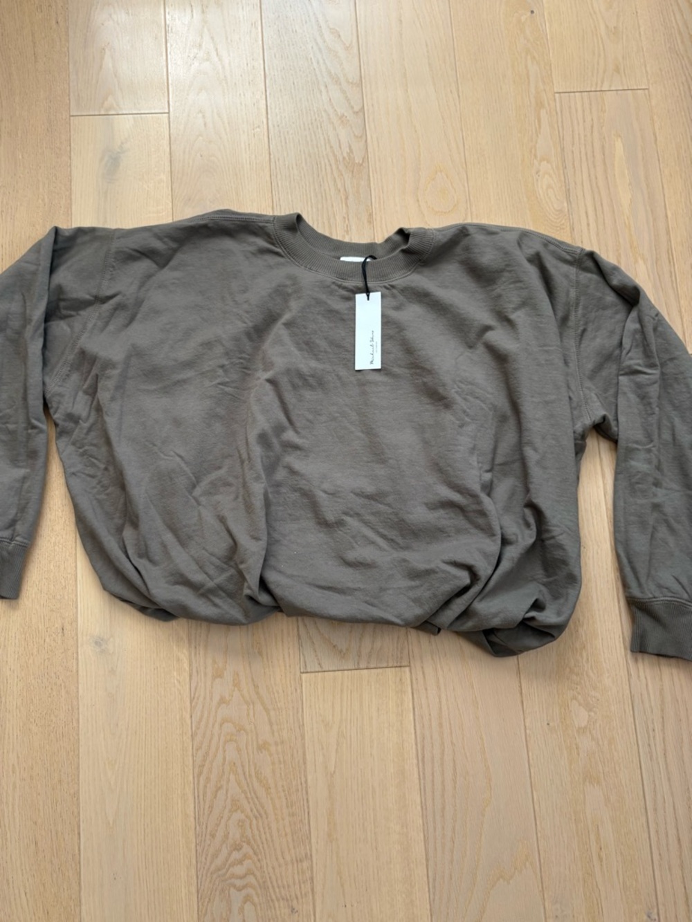 Michael Stars bubble sweatshirt olive size large